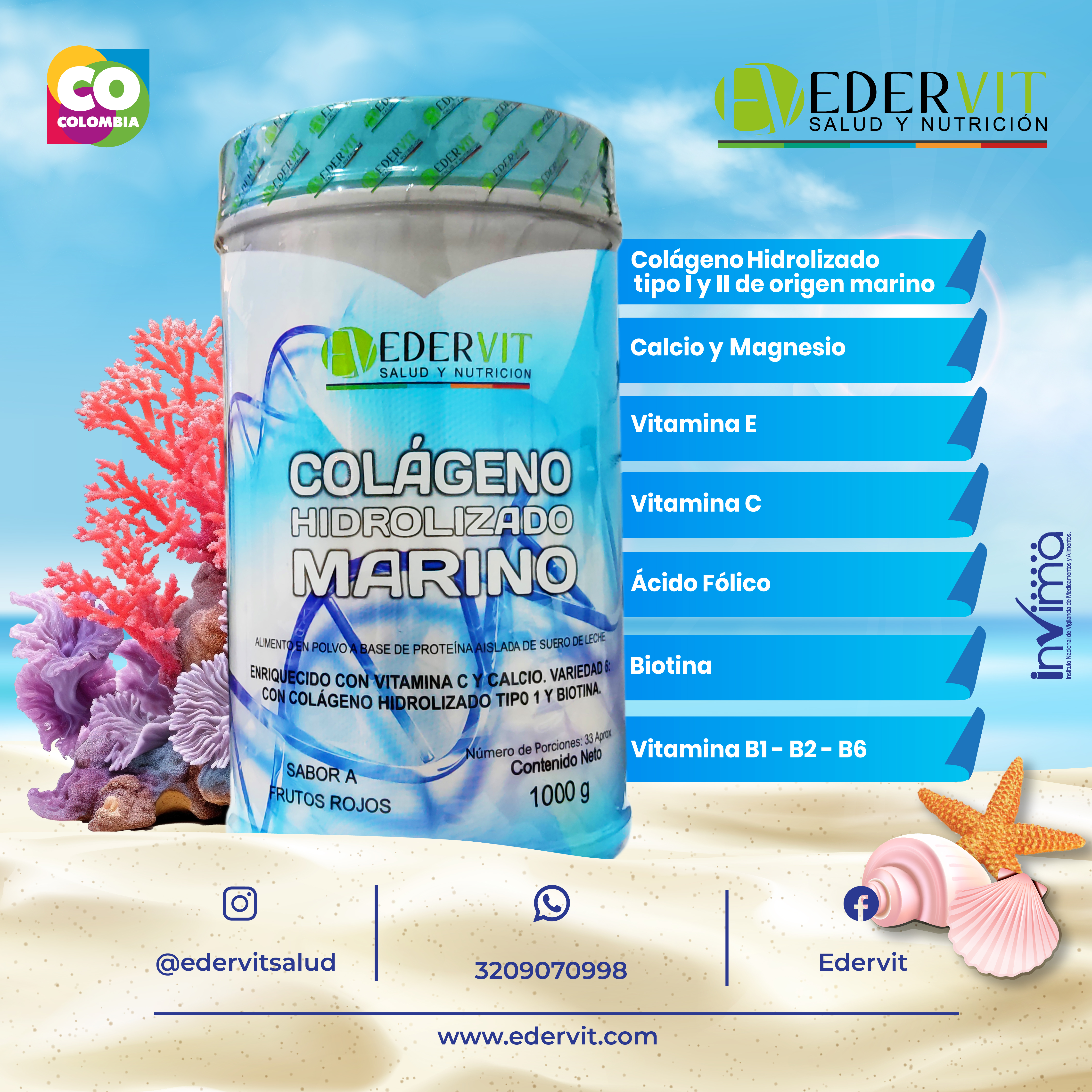 COLAGENO HIDROLIZADO MARINO 1000 GR